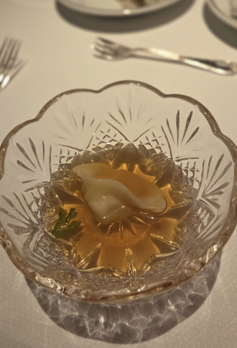 Dumpling in broth