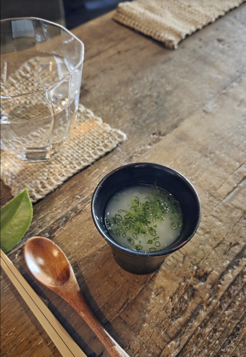 Complimentary broth